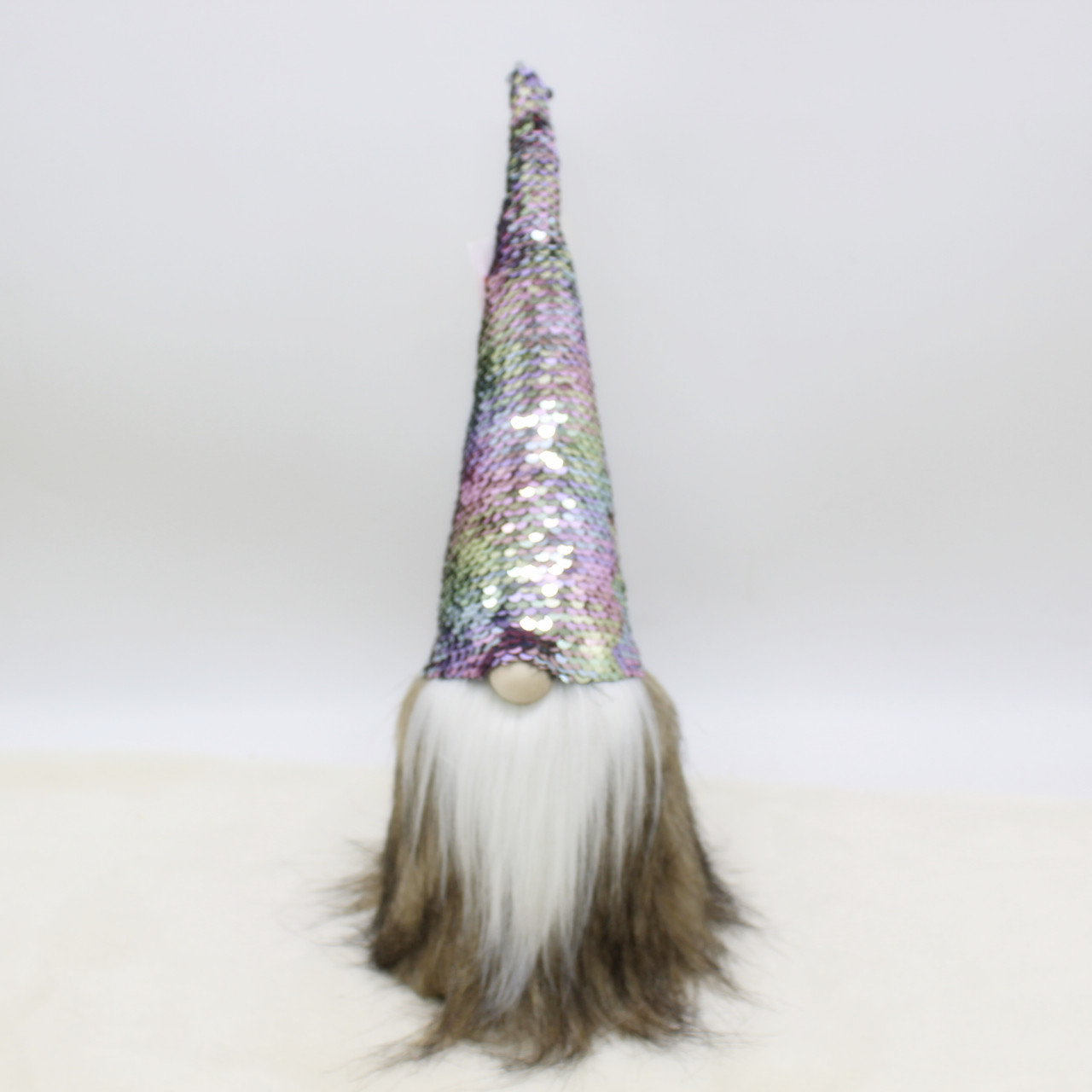 Hot Selling Bling Christmas Gnomes Santa with Silver Flip Sequin Hat Christmas Decoration