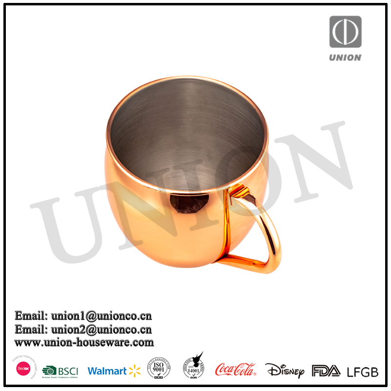 5L /3L/32oz copper plated finished moscow mule mug/ factory direct stainless steel er plated barrel mule mug