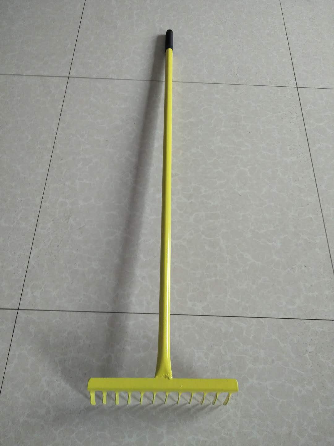 rake with steel handle