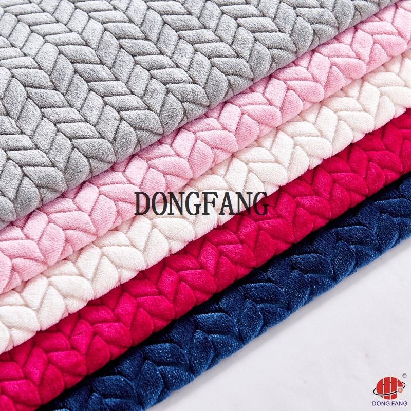 100% polyester jacquard flannel