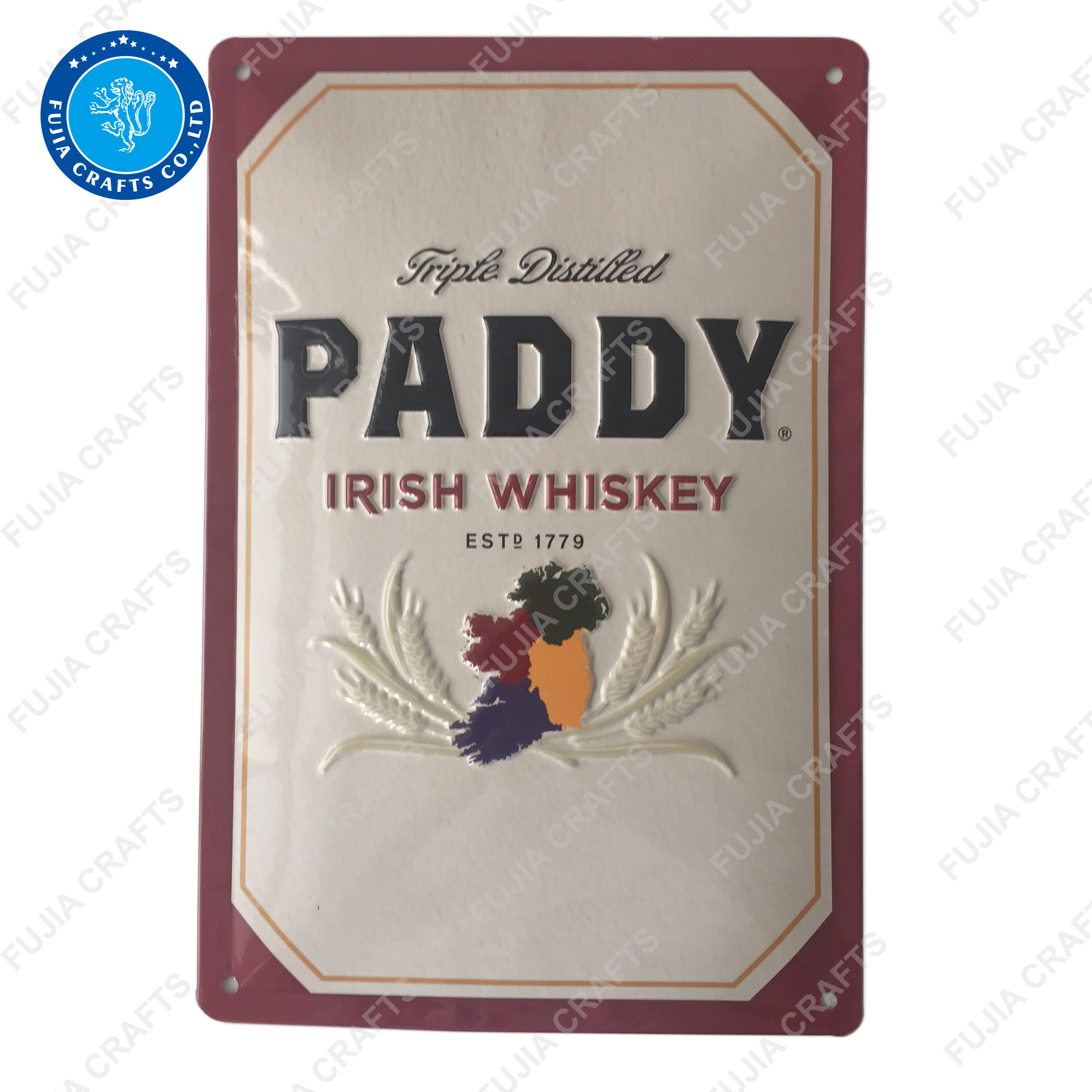 Decorative Wholesale Vintage Custom Metal Plate Printing Tin Metal Sign wall decoration