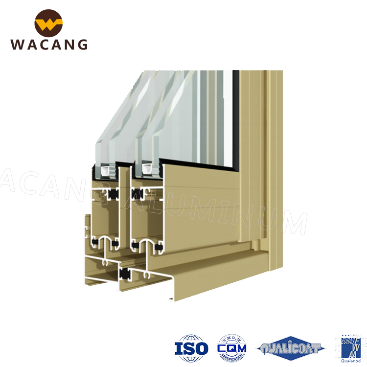 Aluminium profiles for casement windows and doors