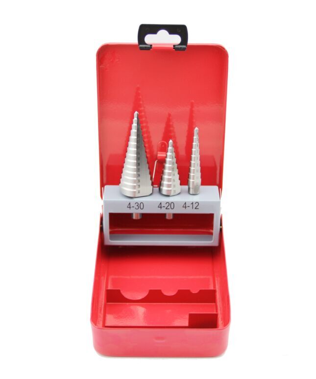 Step drill all grounded 3pcs set