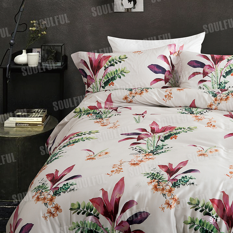 100%cotton duvet cover bedding sets reactive print