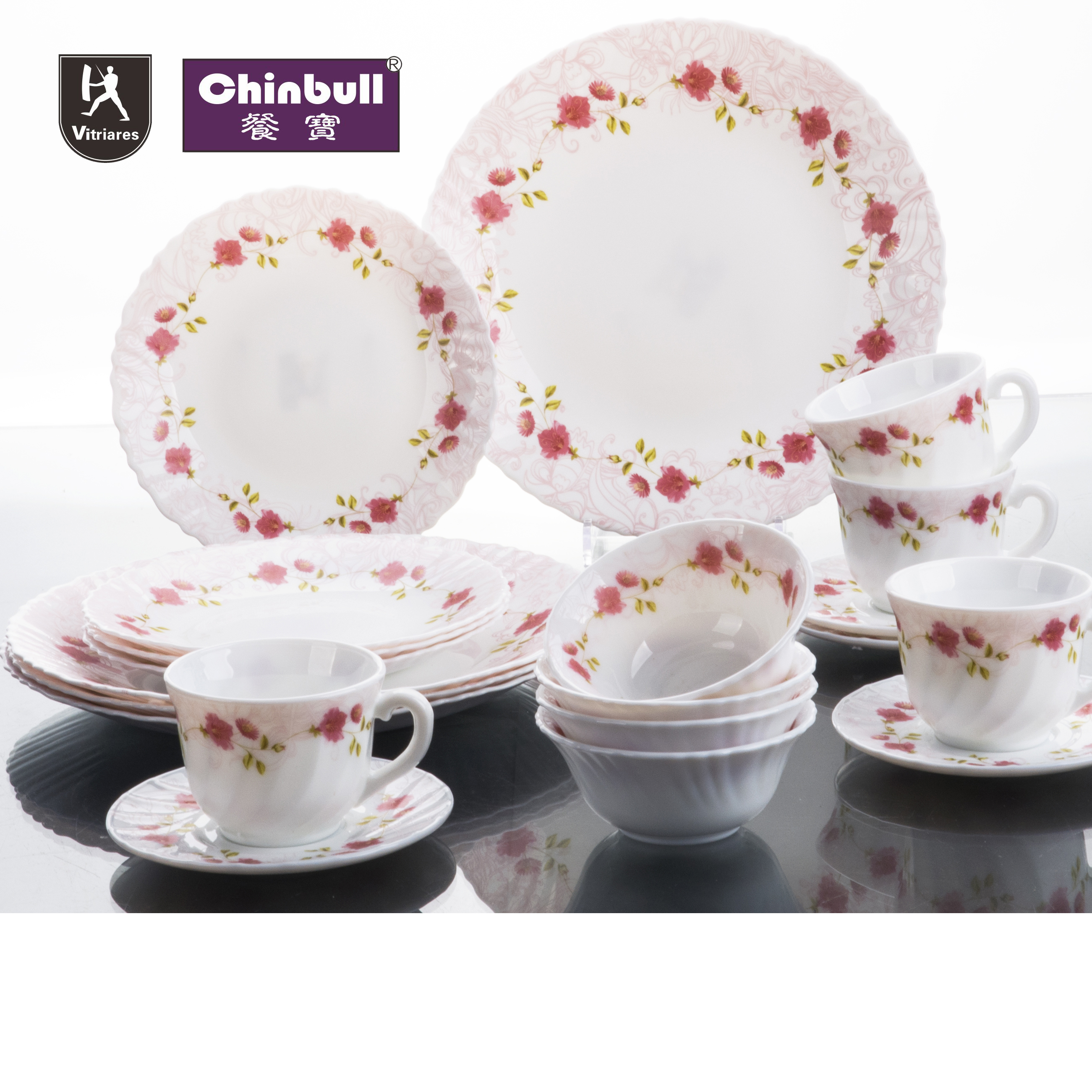 20pcs dinner set (opal glassware）