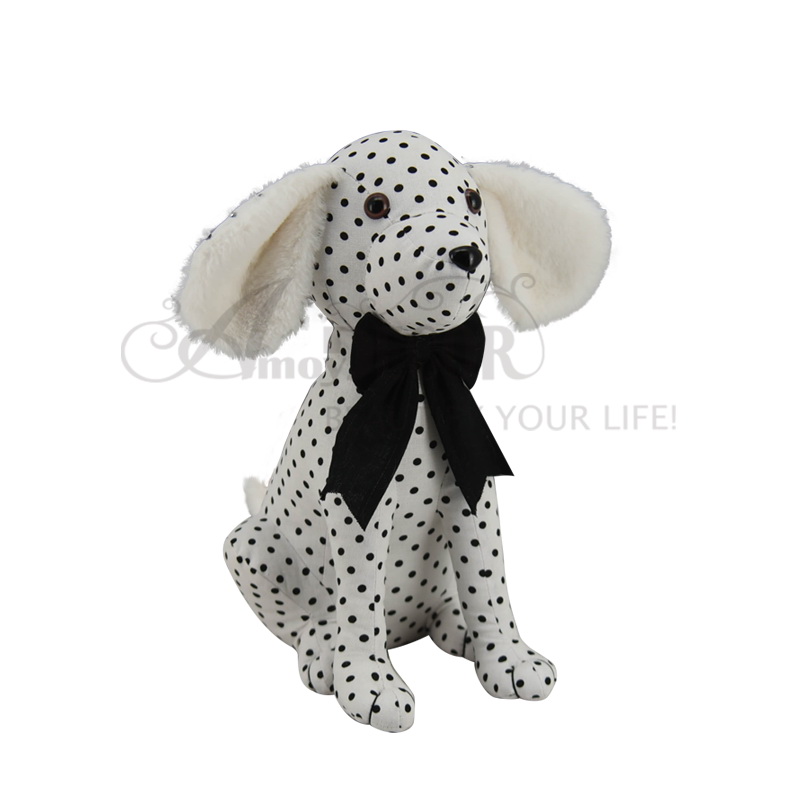 1asst Fabric Squat Dog W/Black Wave Point