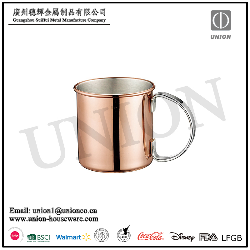 16oz copper plated finished mule mug