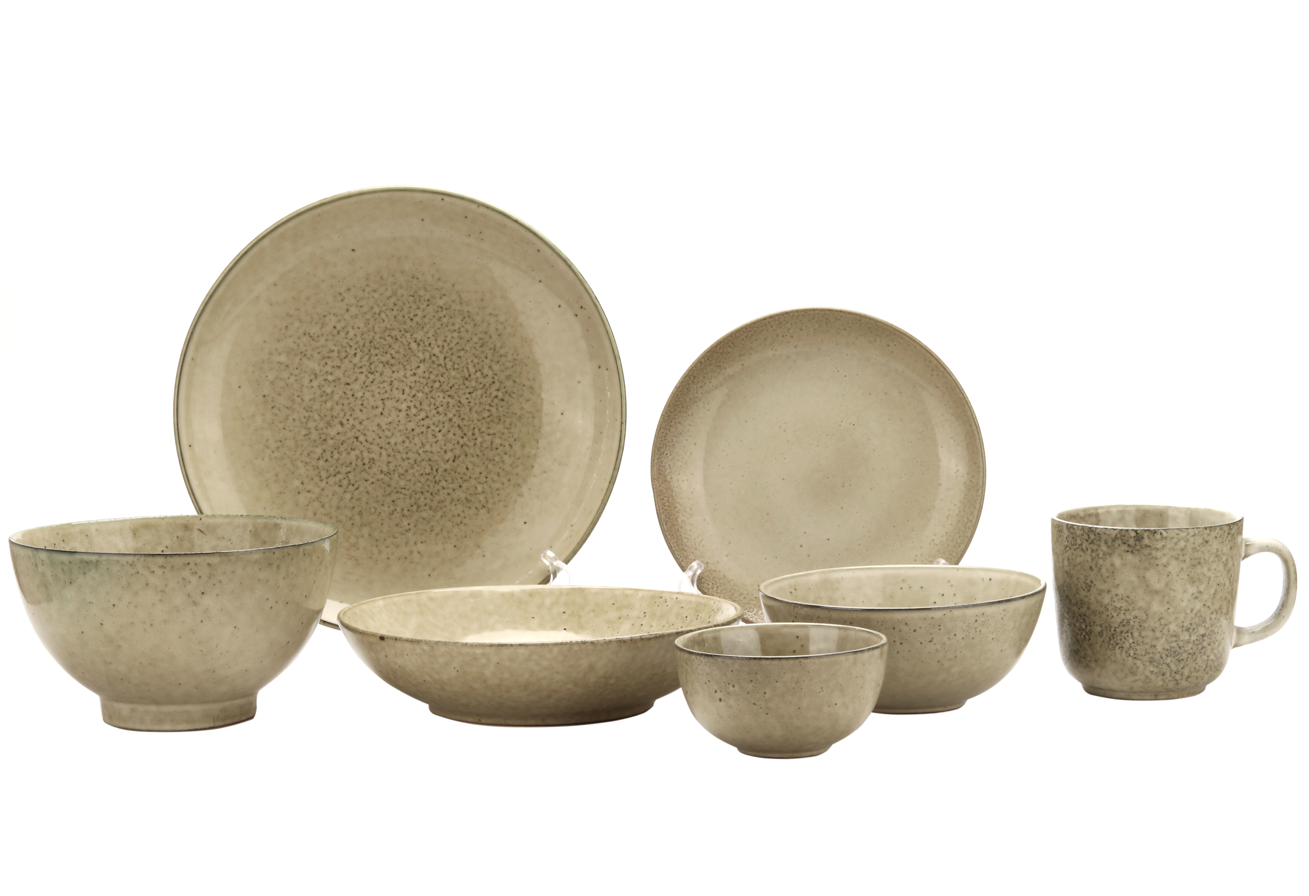 Stock stoneware dinner set