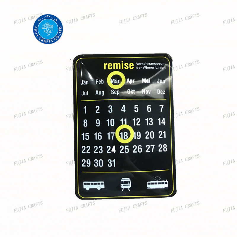 Wholesale Hot Sell Tin Sign Mini Custom Design Cheap Printing 3D Calendar