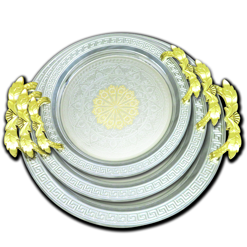Silver plated iron tray