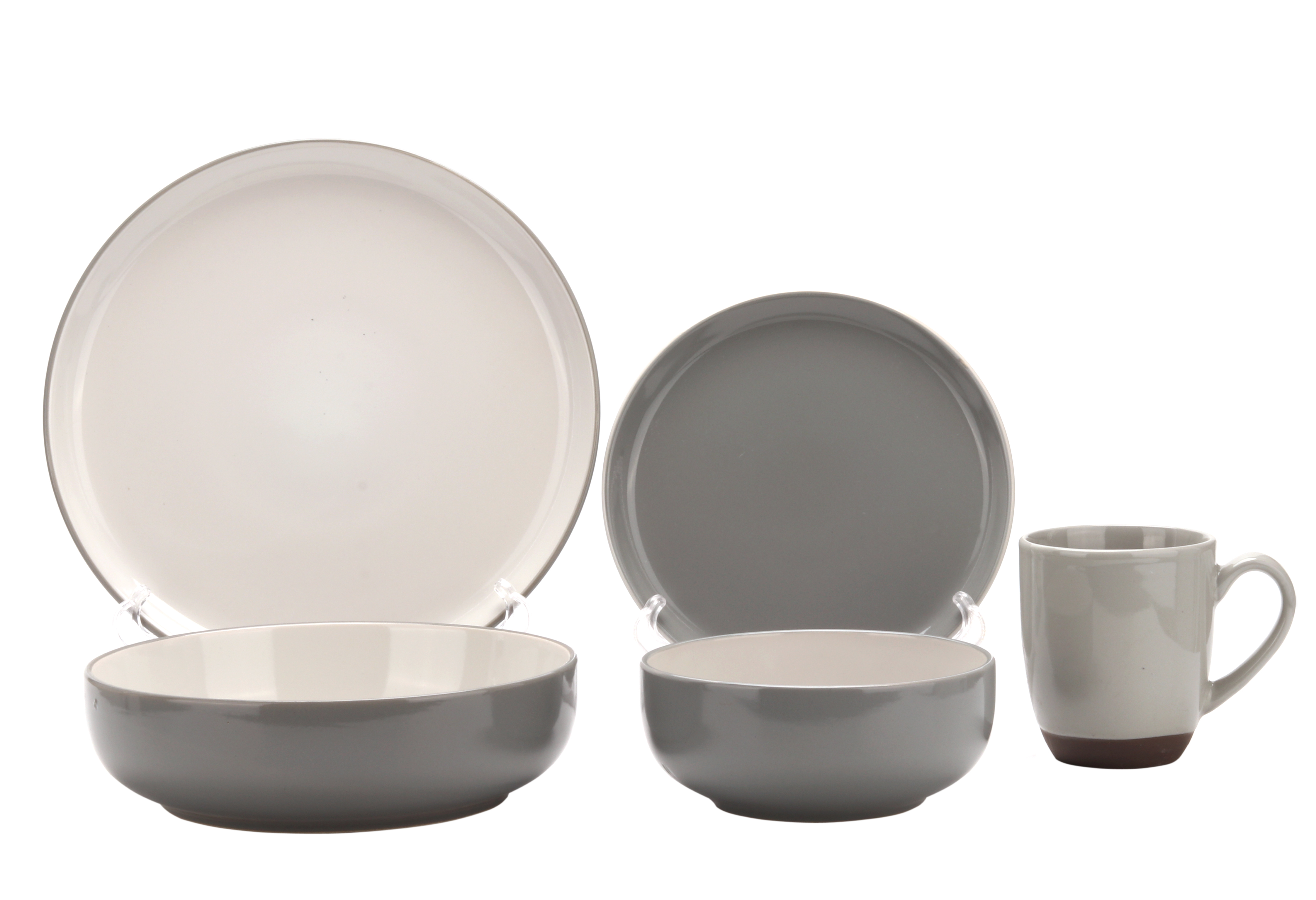 Stock stoneware dinner set