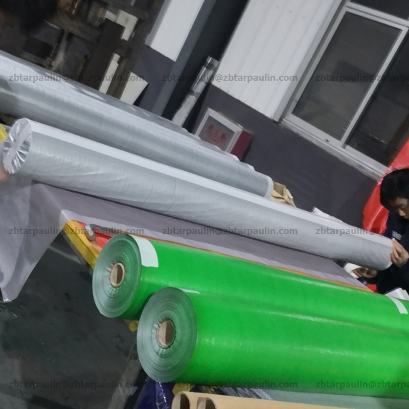 Sakoline Roll, PE Tarpaulin roll, Orange/Green Lona trapal