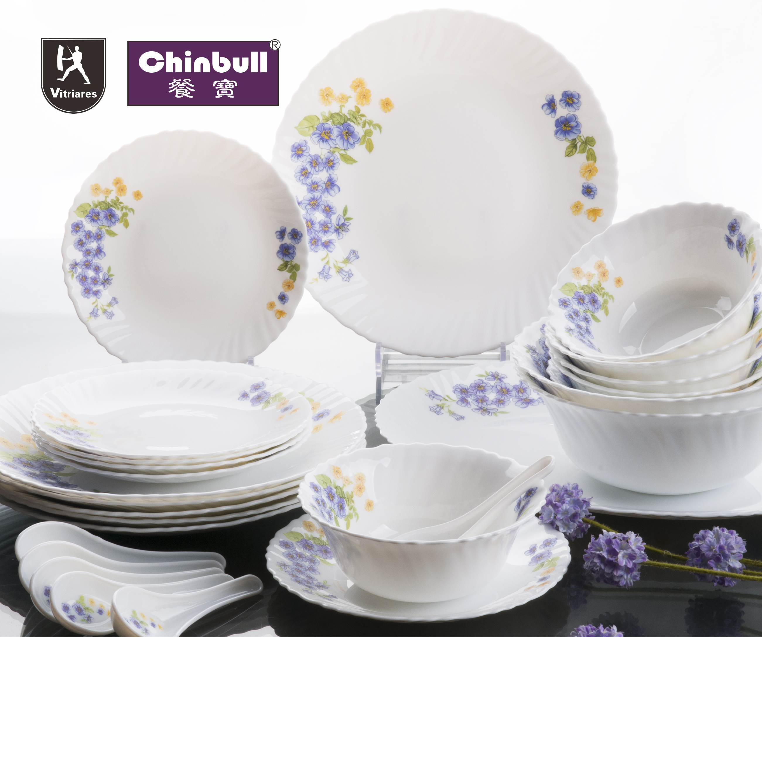27pcs dinner set (opal glassware）