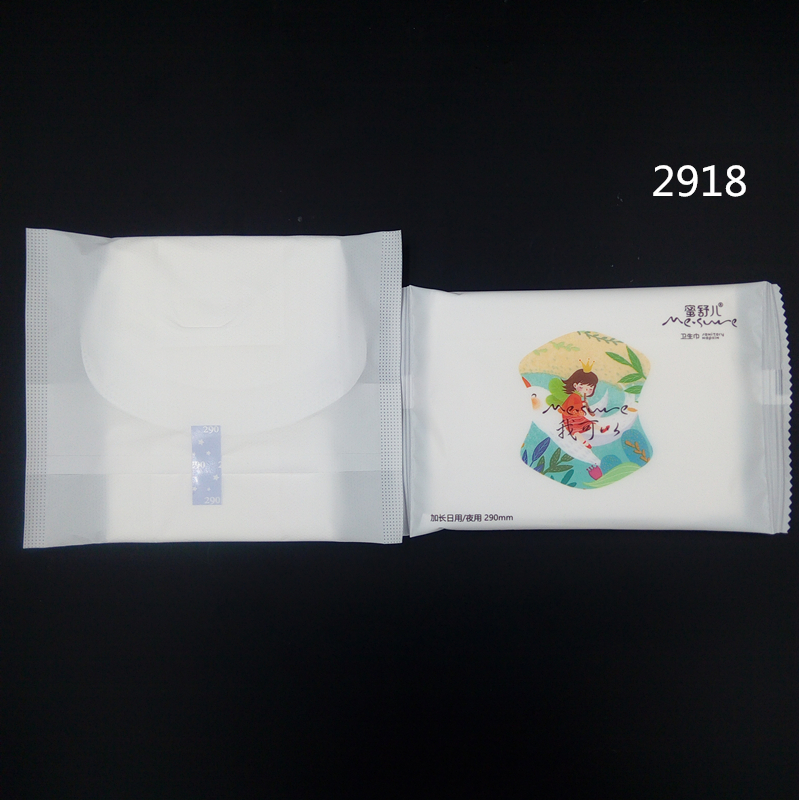 sanitary napkin with cottony soft 290mm for feminine menstrual use