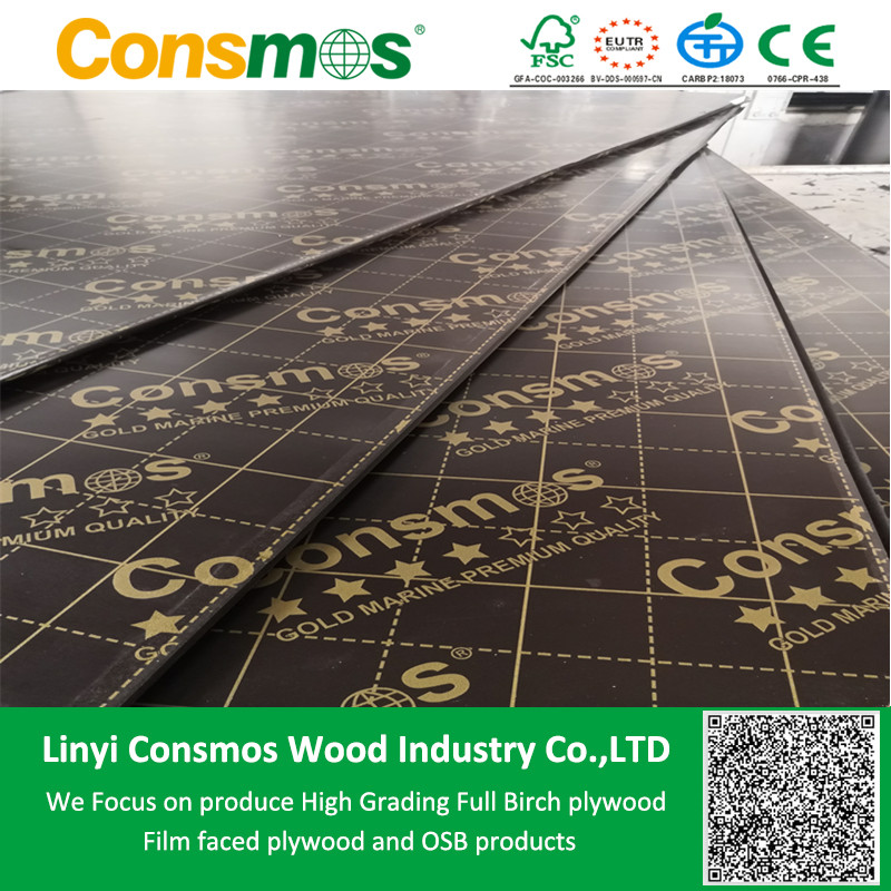 12/ 15/ 18/ 21mm 21mm poplar core film faced plywood