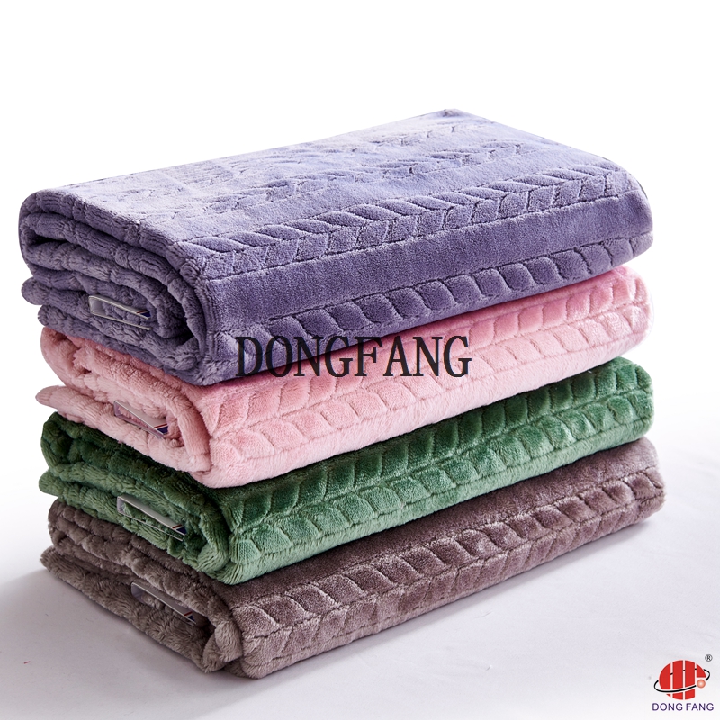 100% polyester jacquard flannel