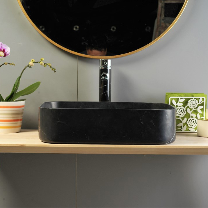 SLT5238BM Contemporary Design Wash Basin in Natural Marble