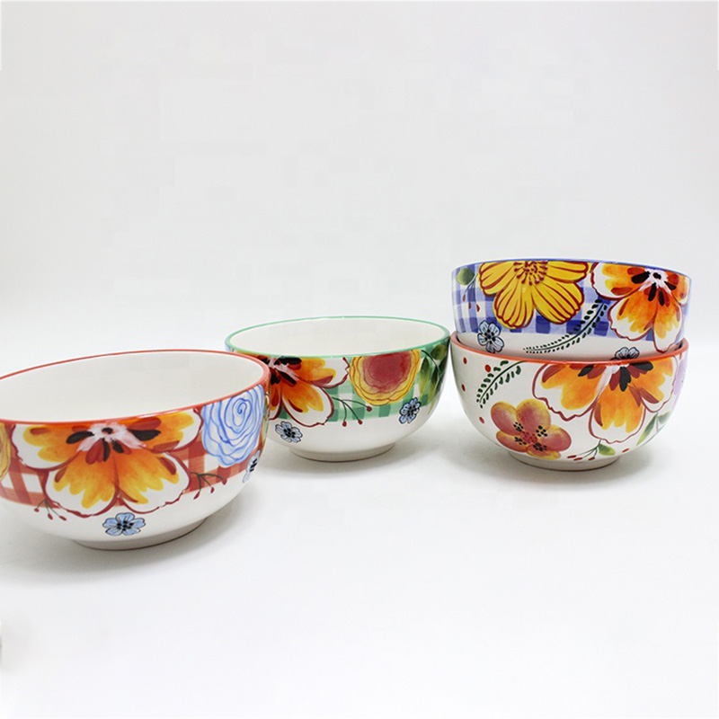 Ceramic 6inch Bowl ,4ASST.