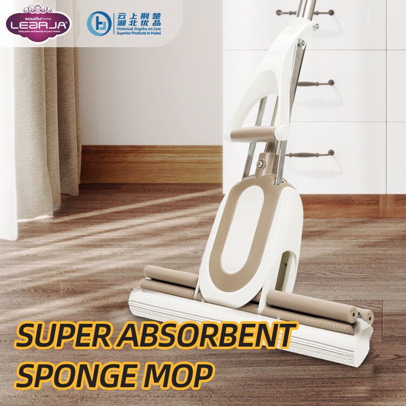 PVA adhesive cotton mop, absorbent mop, hand washable sponge floor mop