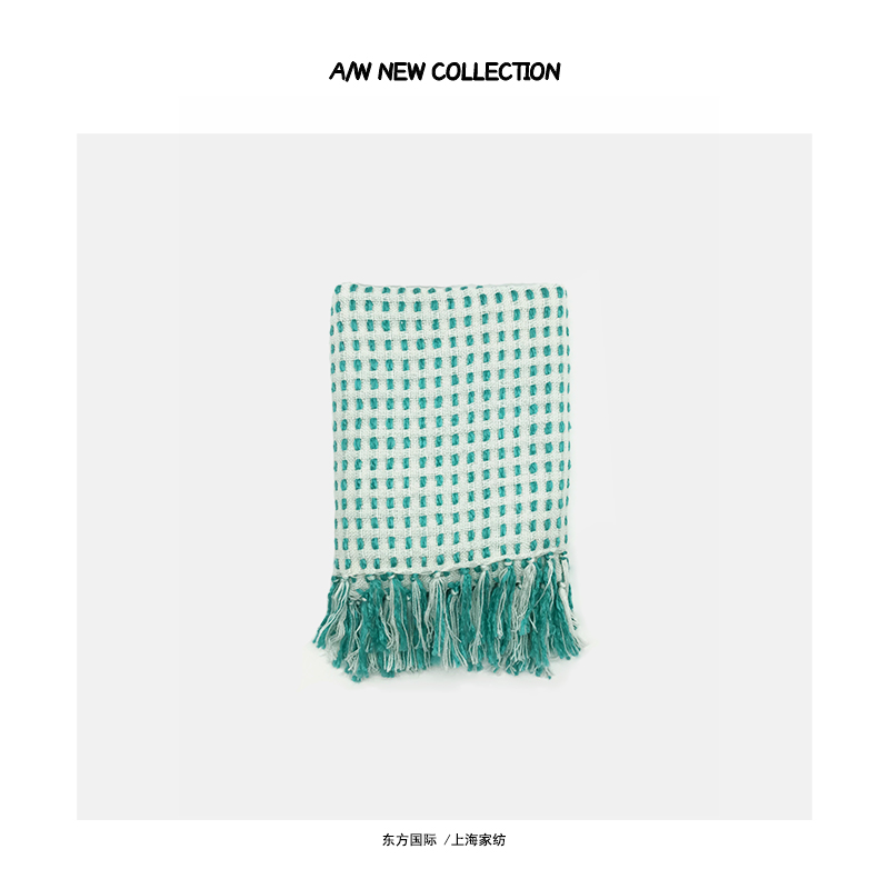 Sofa blanket nap blanket tassel shawl