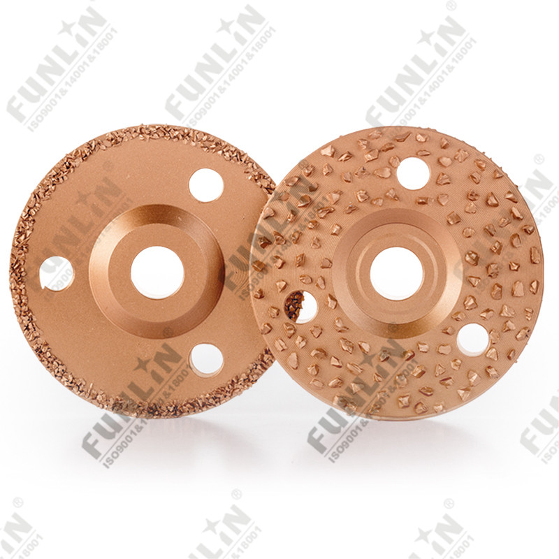 Carbide gritted wheel