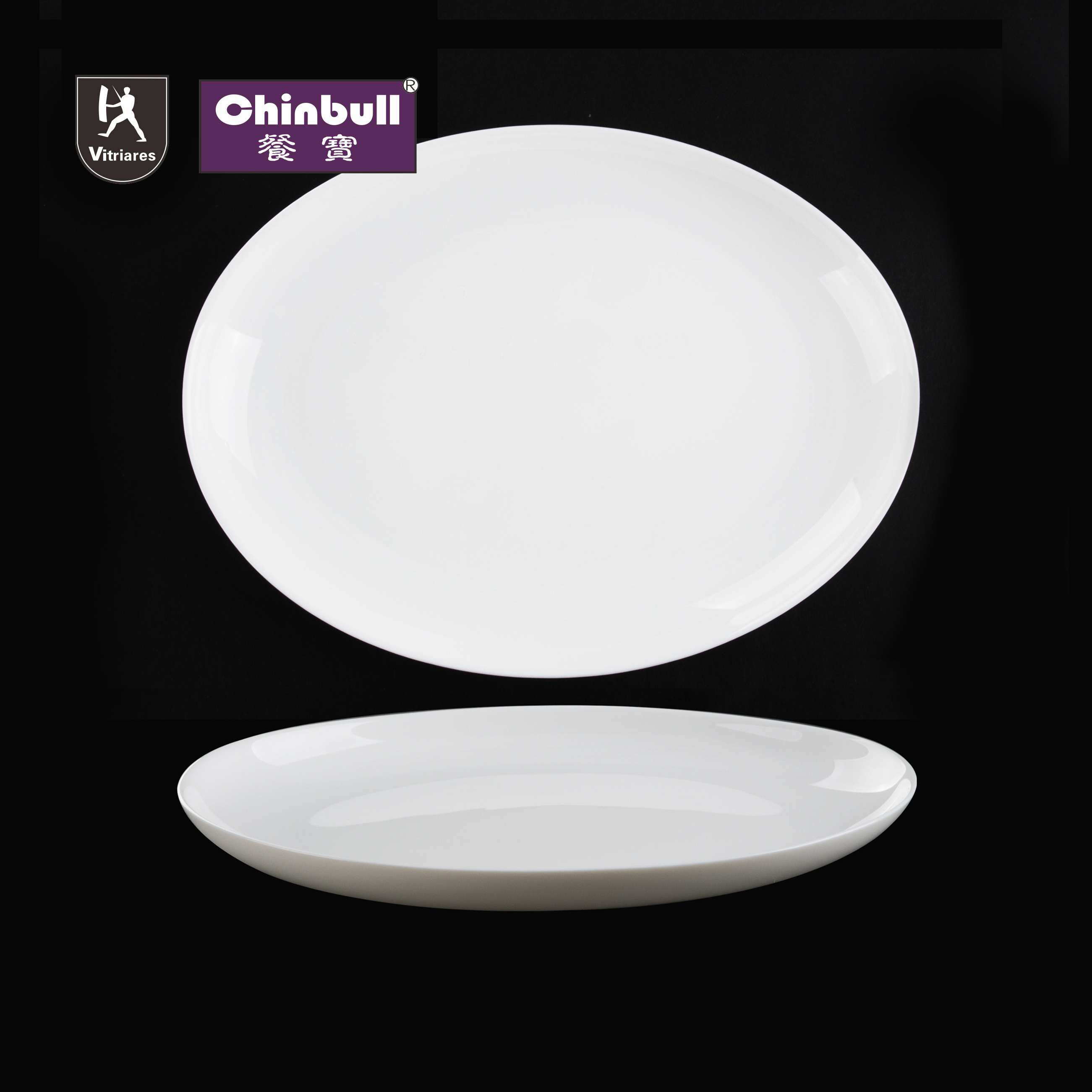 Oval plate(opal glassware）