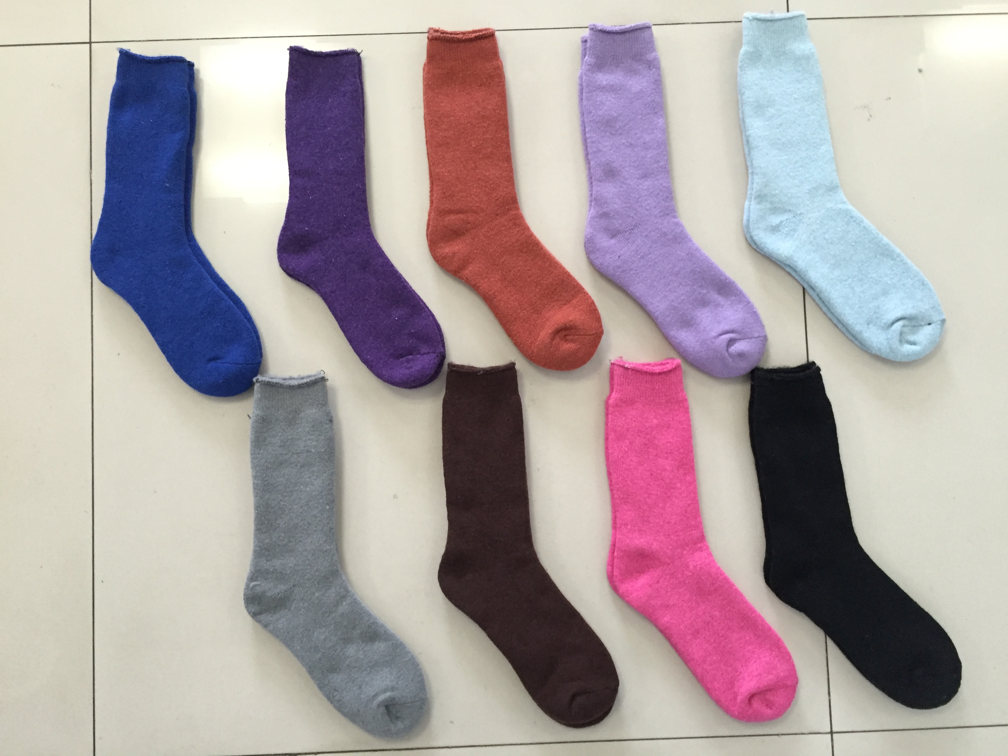 Womens heated socks thermal brush