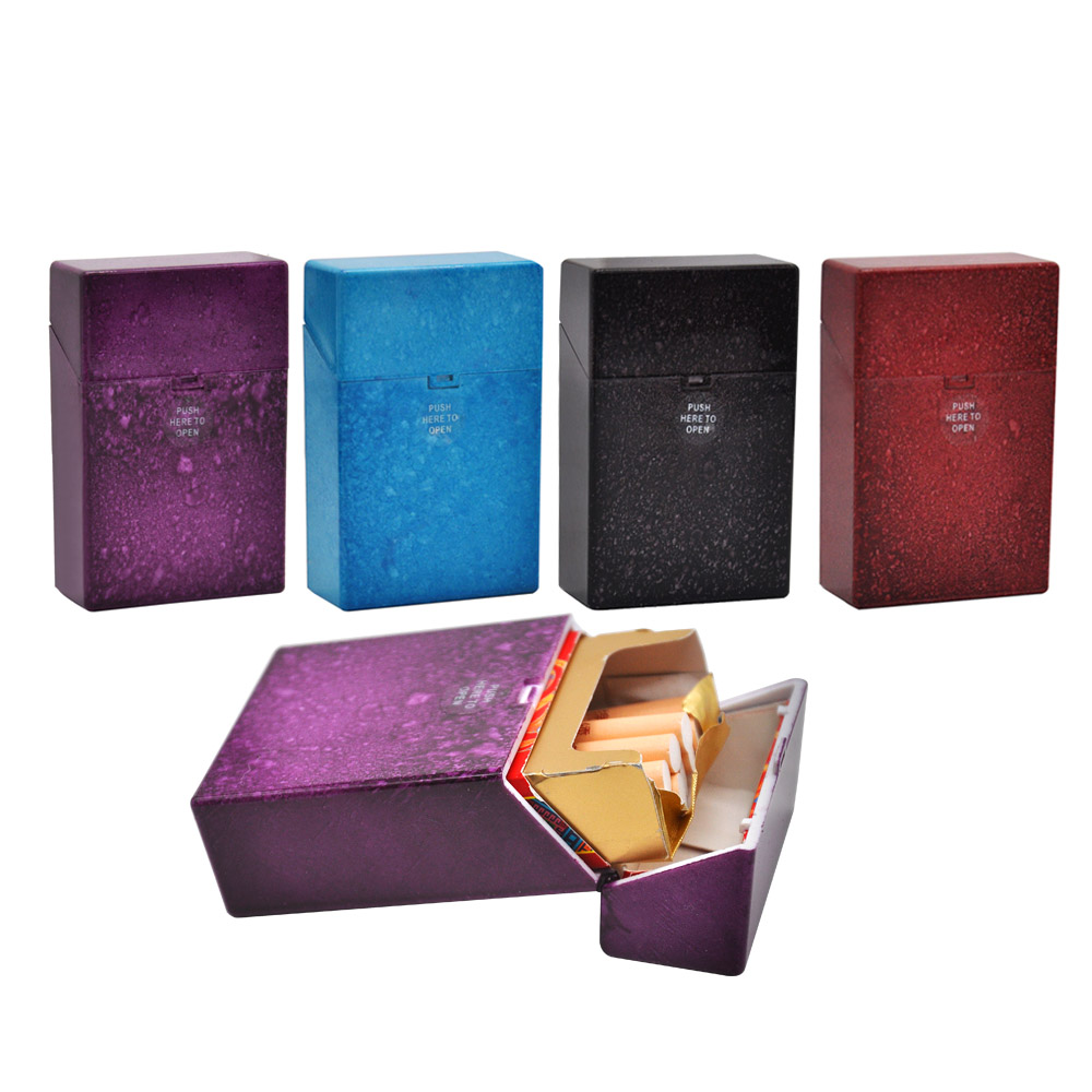 Fashion Ice Crack Plastic Cigarette Case Cover 87MM*55MM*22MM For Regular Cigarettes