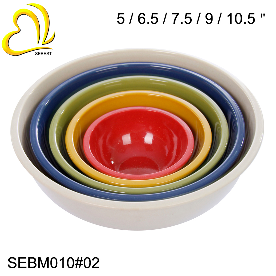 Melamine bowl mixing bowl multicolor bowl