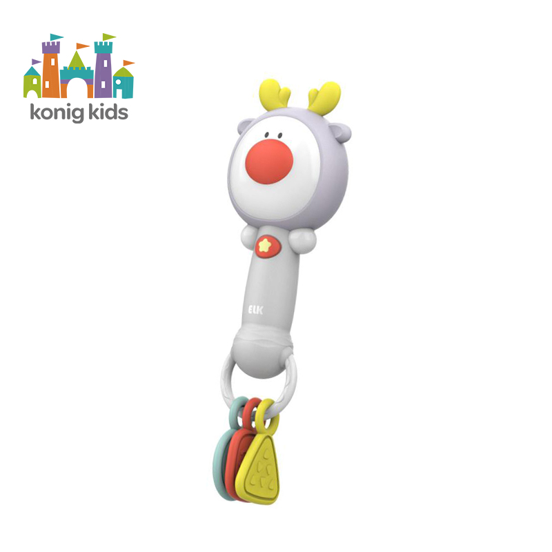 Konig Kids Fawn Stick Baby Rattle Toy
