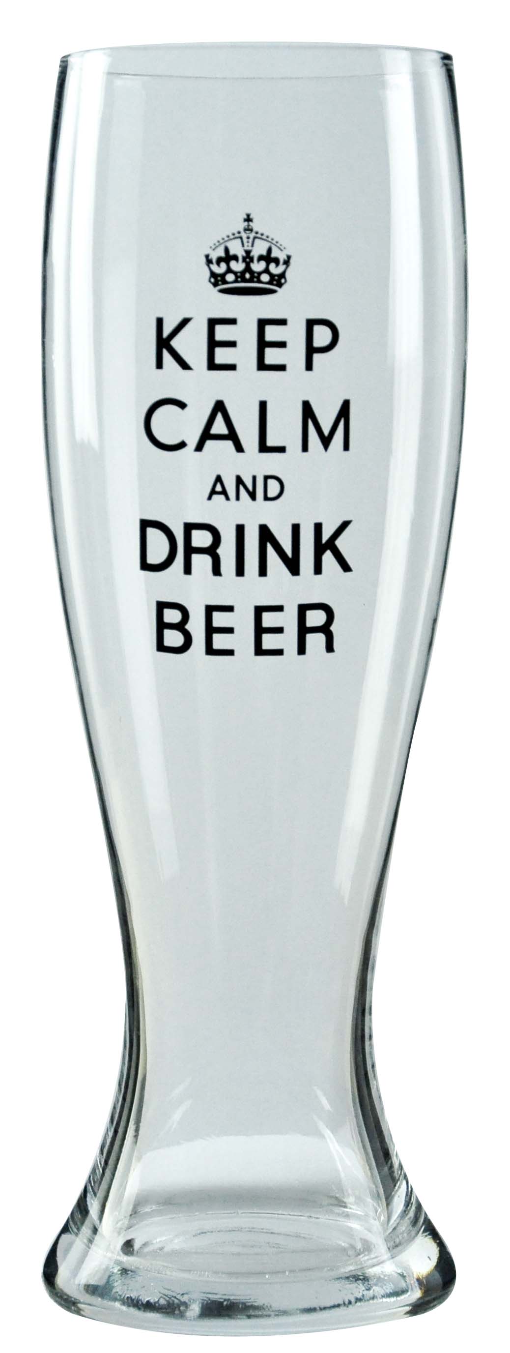 Oversize beer glass with decal