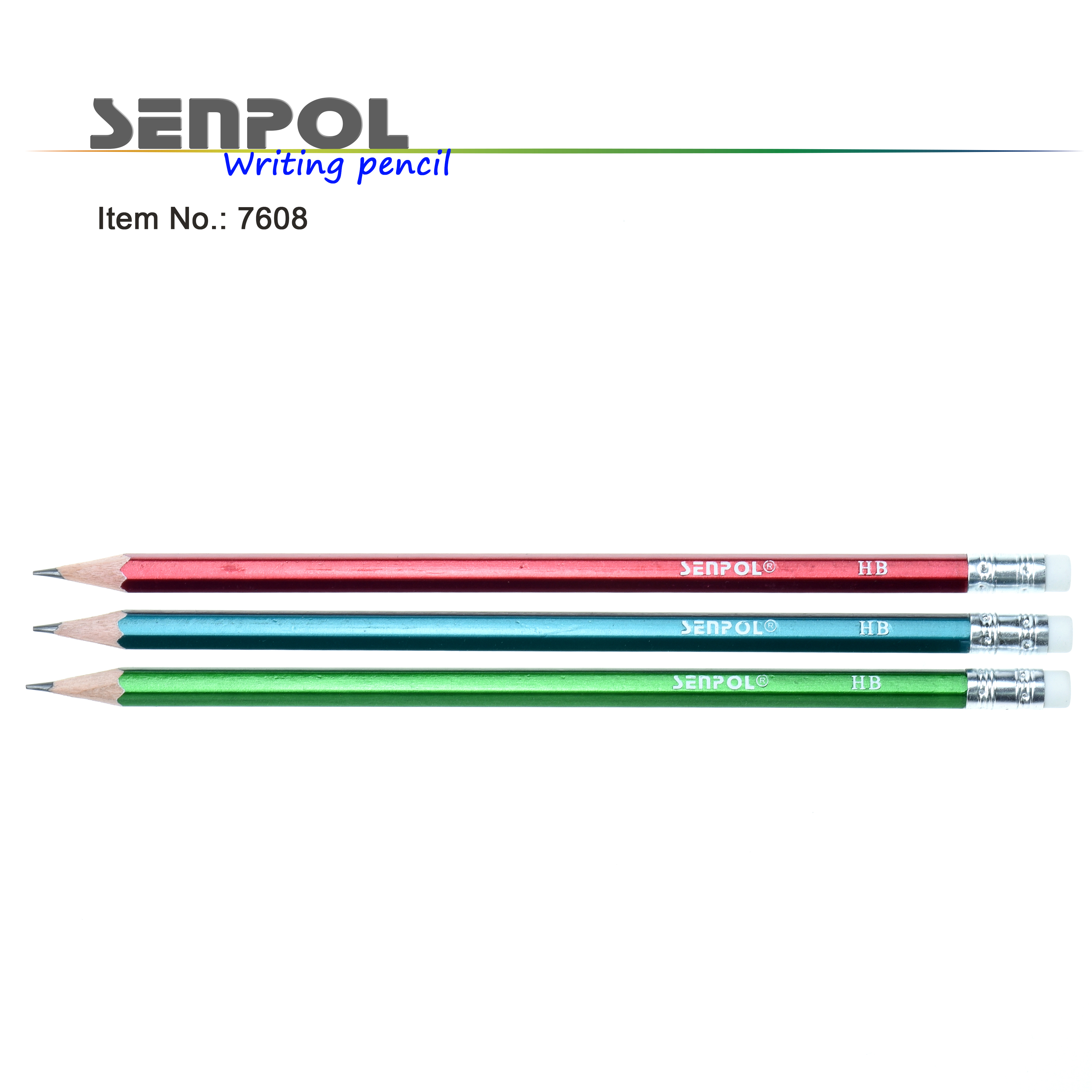 HB pencil with eraser