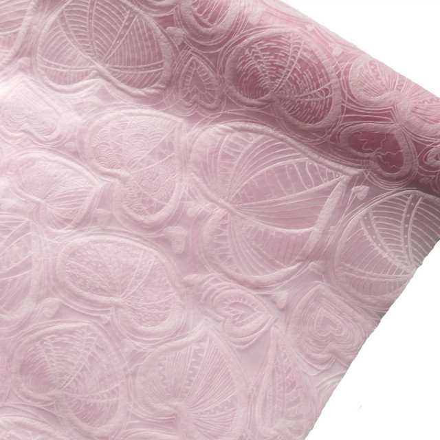 Heart Embossed Non woven flower wrapping non woven