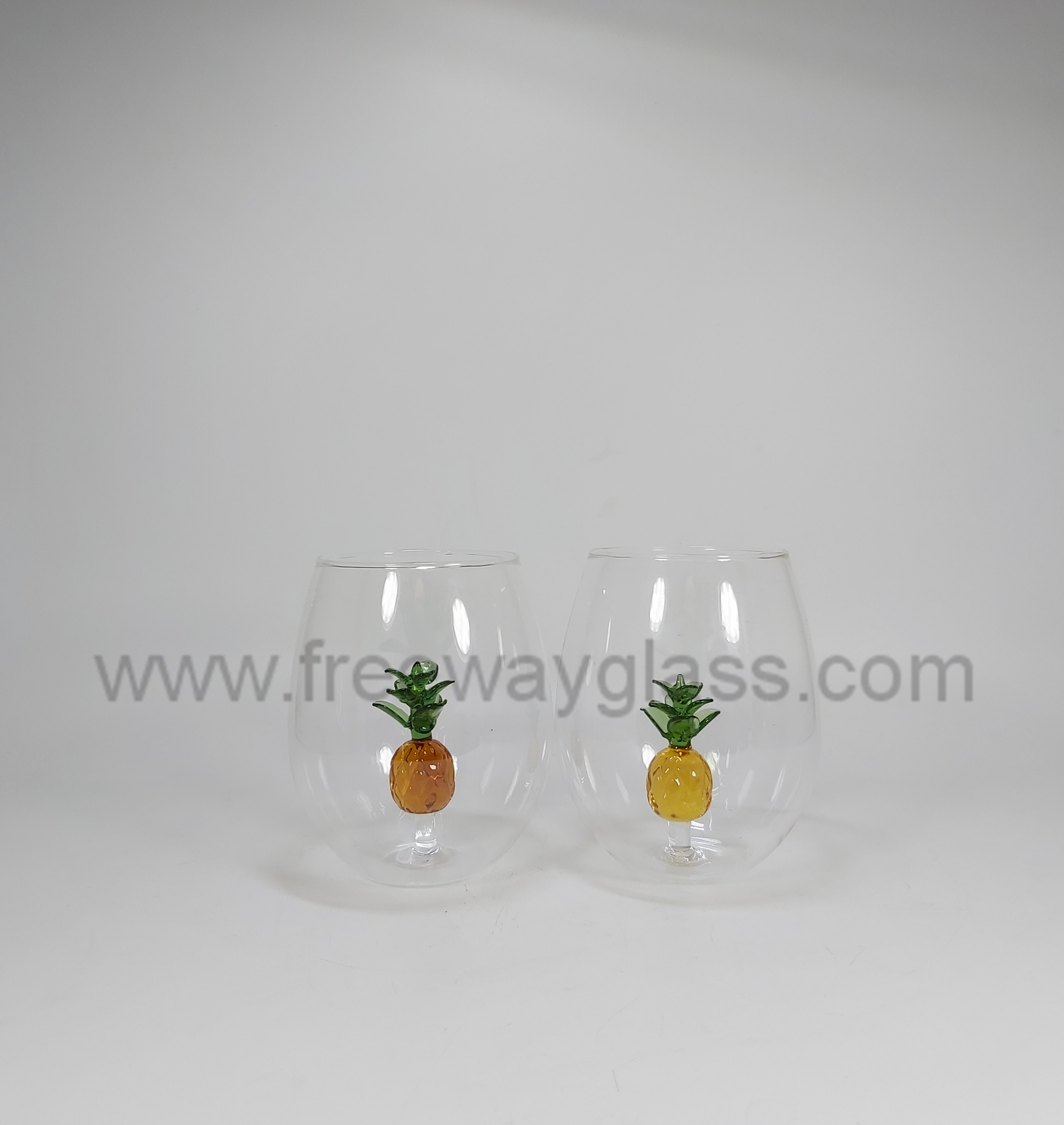 High Borosilicate Stemless Wine Glass