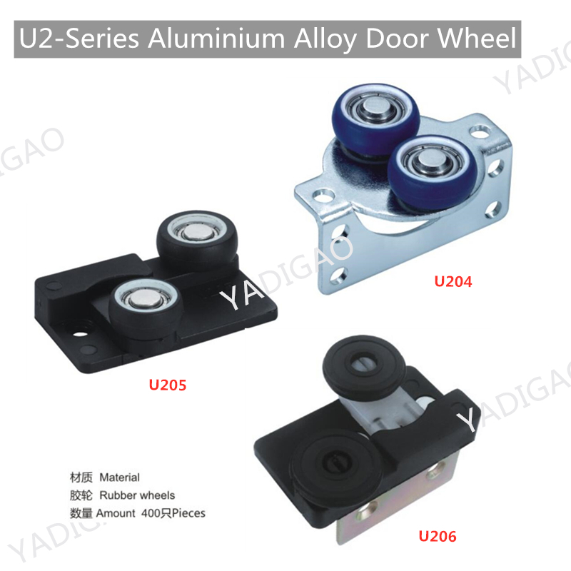 Wheel for aluminium alloy door
