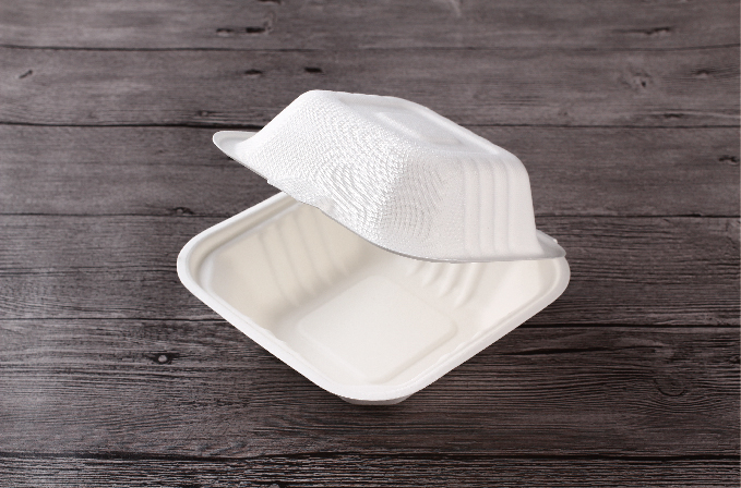 Sugarcane bagasse pulp hamburger box