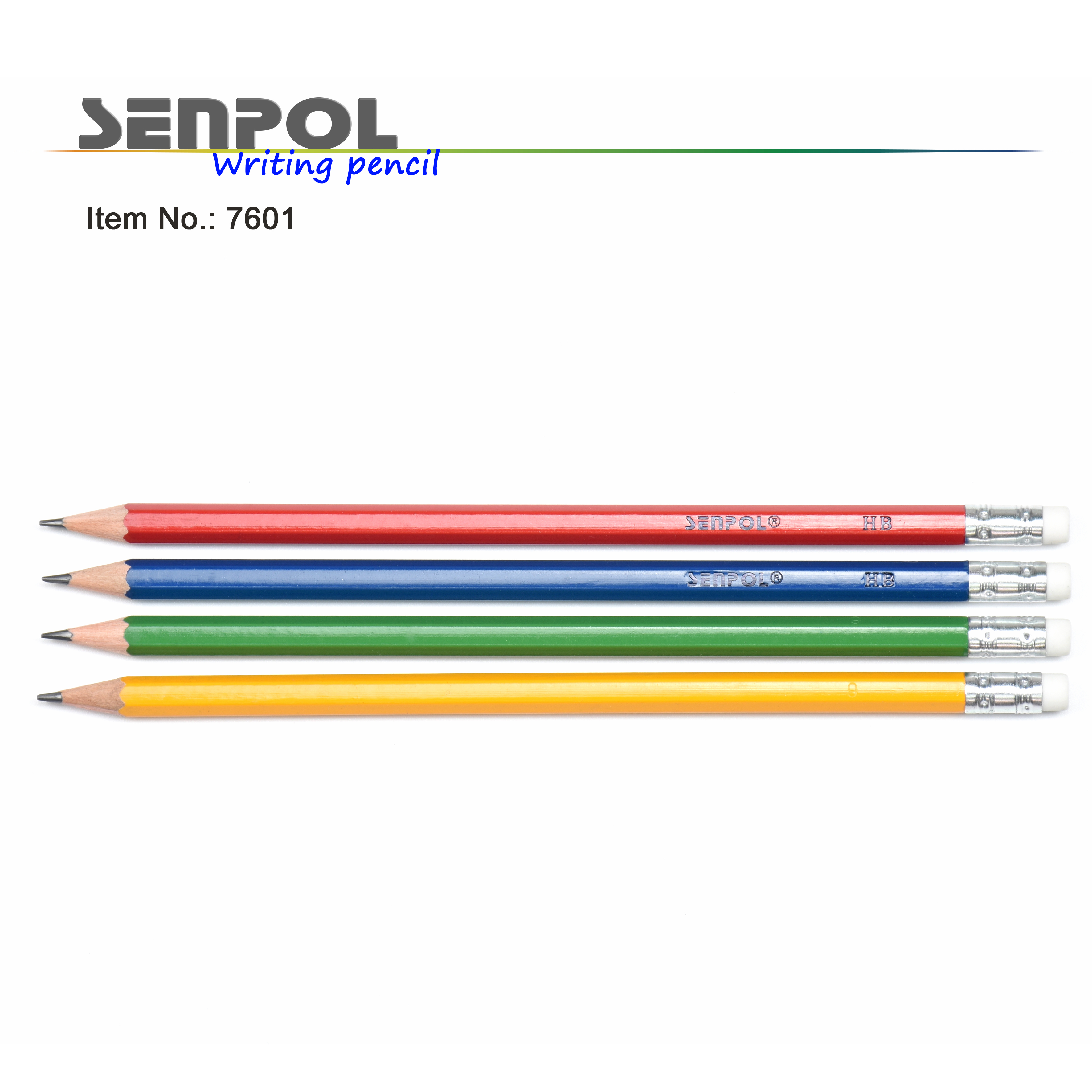 HB pencil with eraser