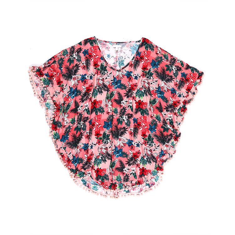 batwing printed top