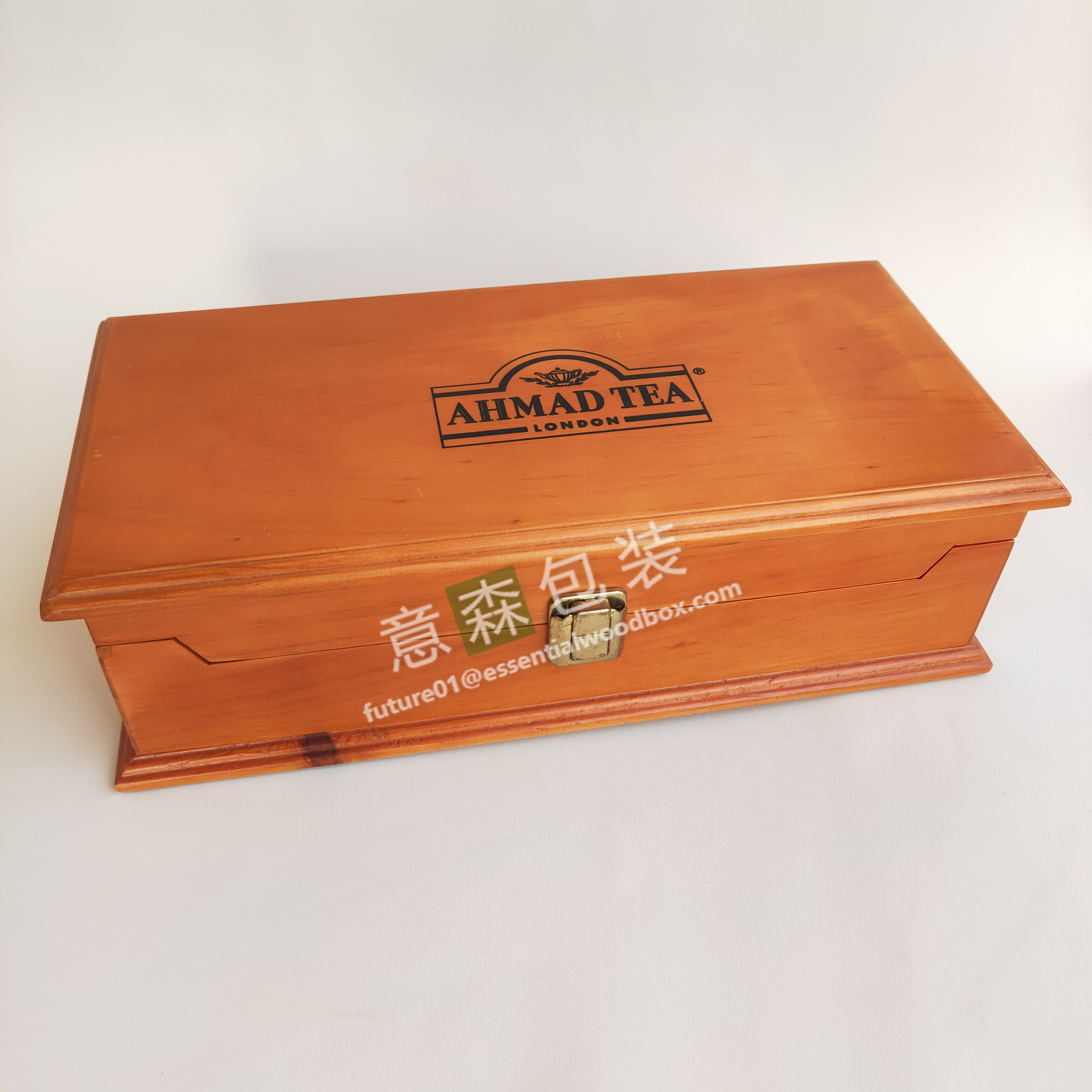 Wood tea box