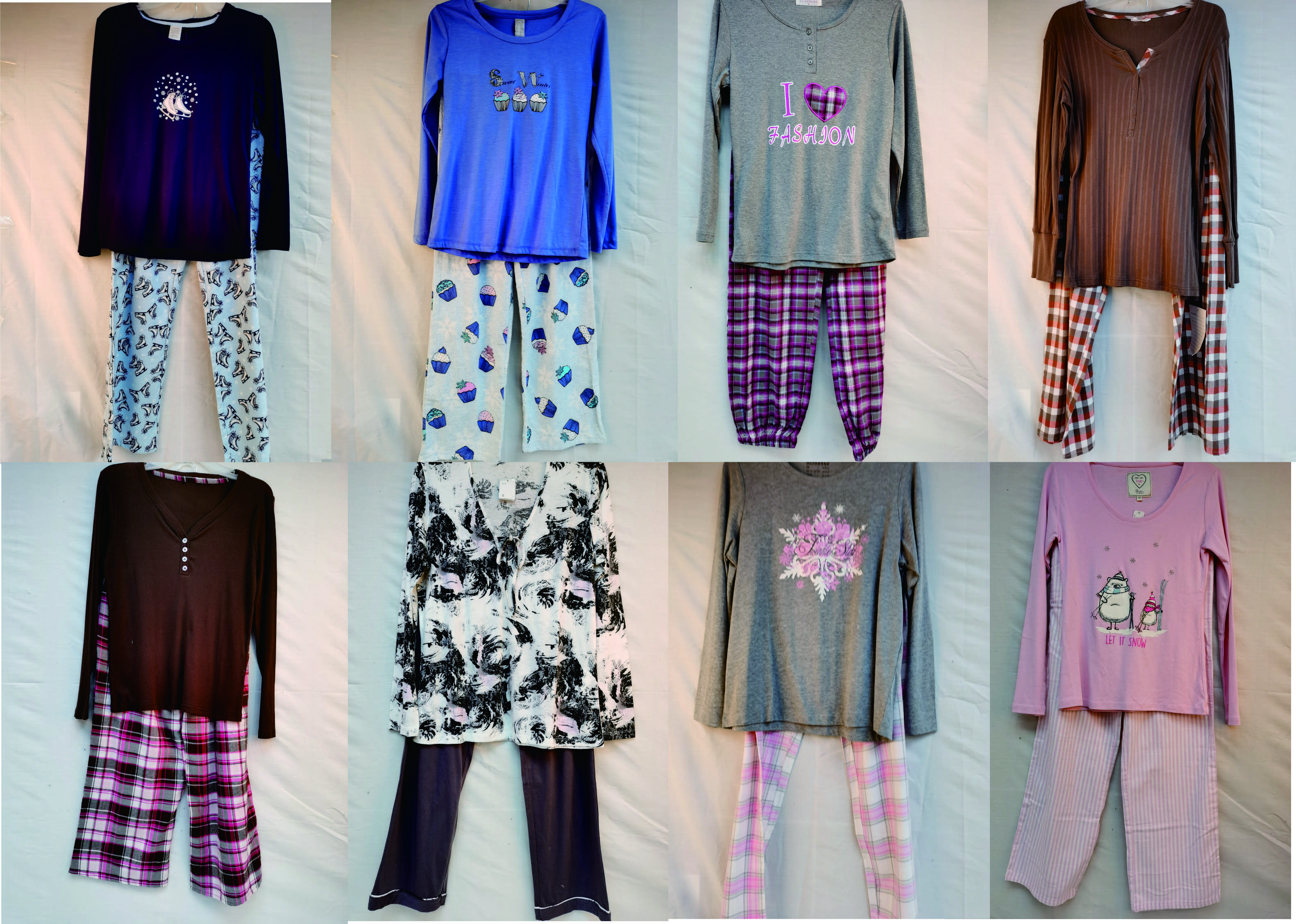 Ladies knitted pajama set