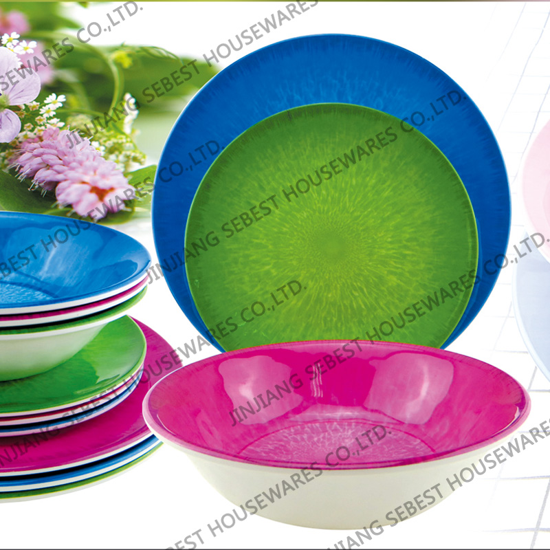 Melamine bowl glass design