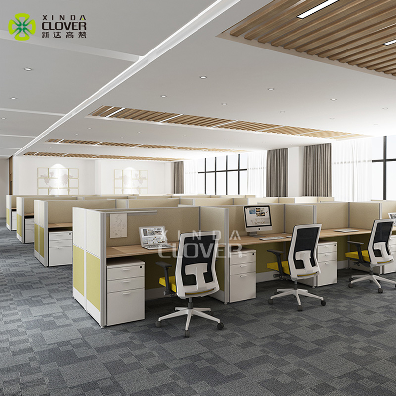 10 Person Small cubicle call center office workstations