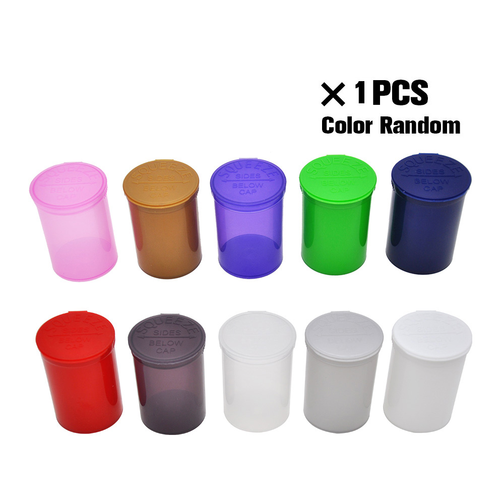 90 Dram Empty Squeeze Pop Top Bottle-Vial Herb Box Acrylic Plastic Stroage Stash Jar