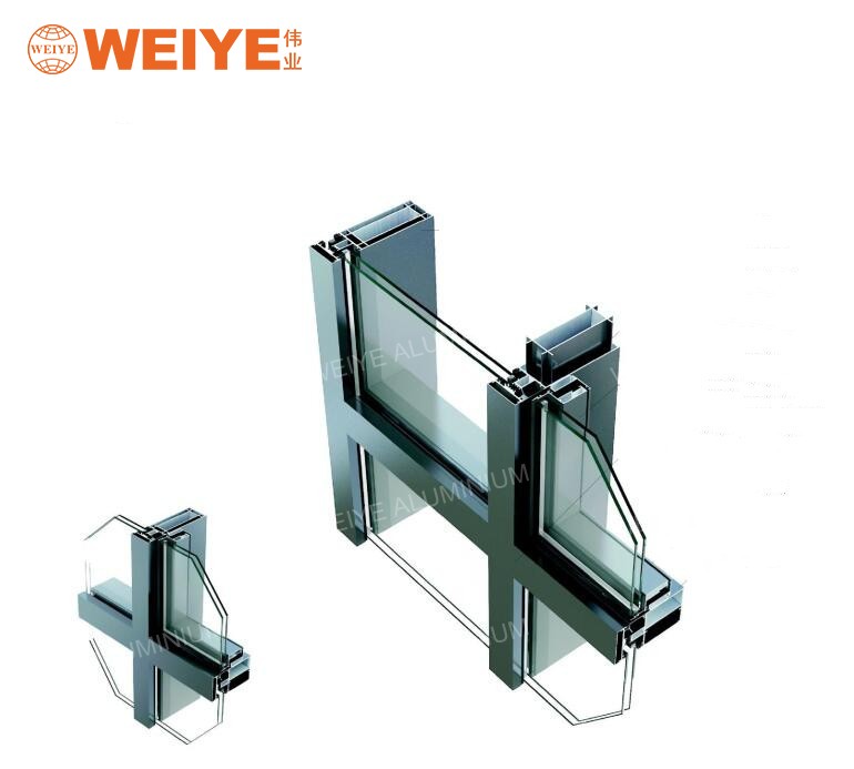 (75)180 thermal break Curtain Wall Profile