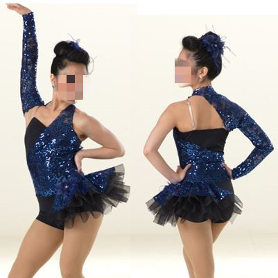 Leg Unitard with Lace Overlay -dancewear/show/costume