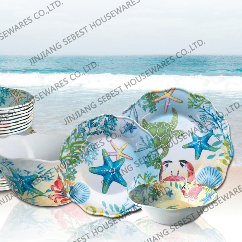 SEBEST Marine series melamine tableware SEMD076