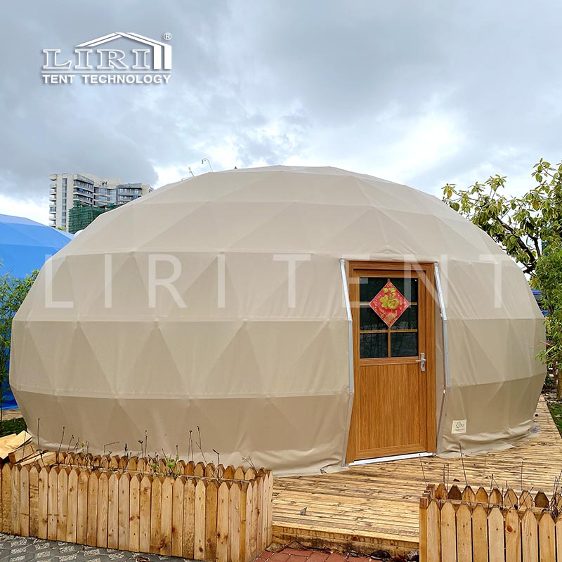 7m Dome Tent Glamping, Outdoor Half Oval Ball Glamping Dome Hotel Tent Price for Sale