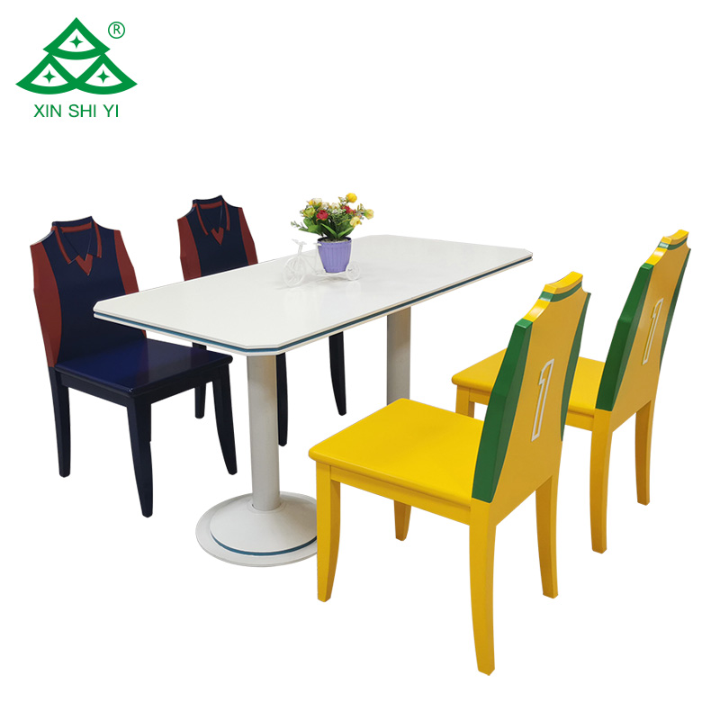Factory Wholesale Modern Restaurant Sets Hotel Furniture Wooden Dining Table Chair