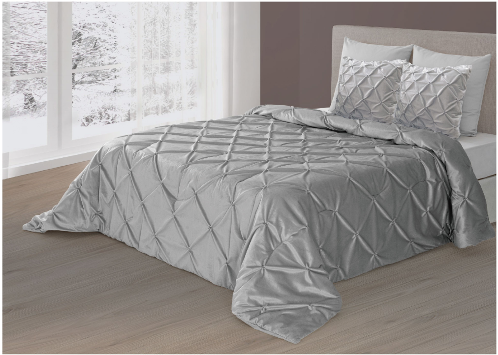 Microfiber polyester velvet quilt