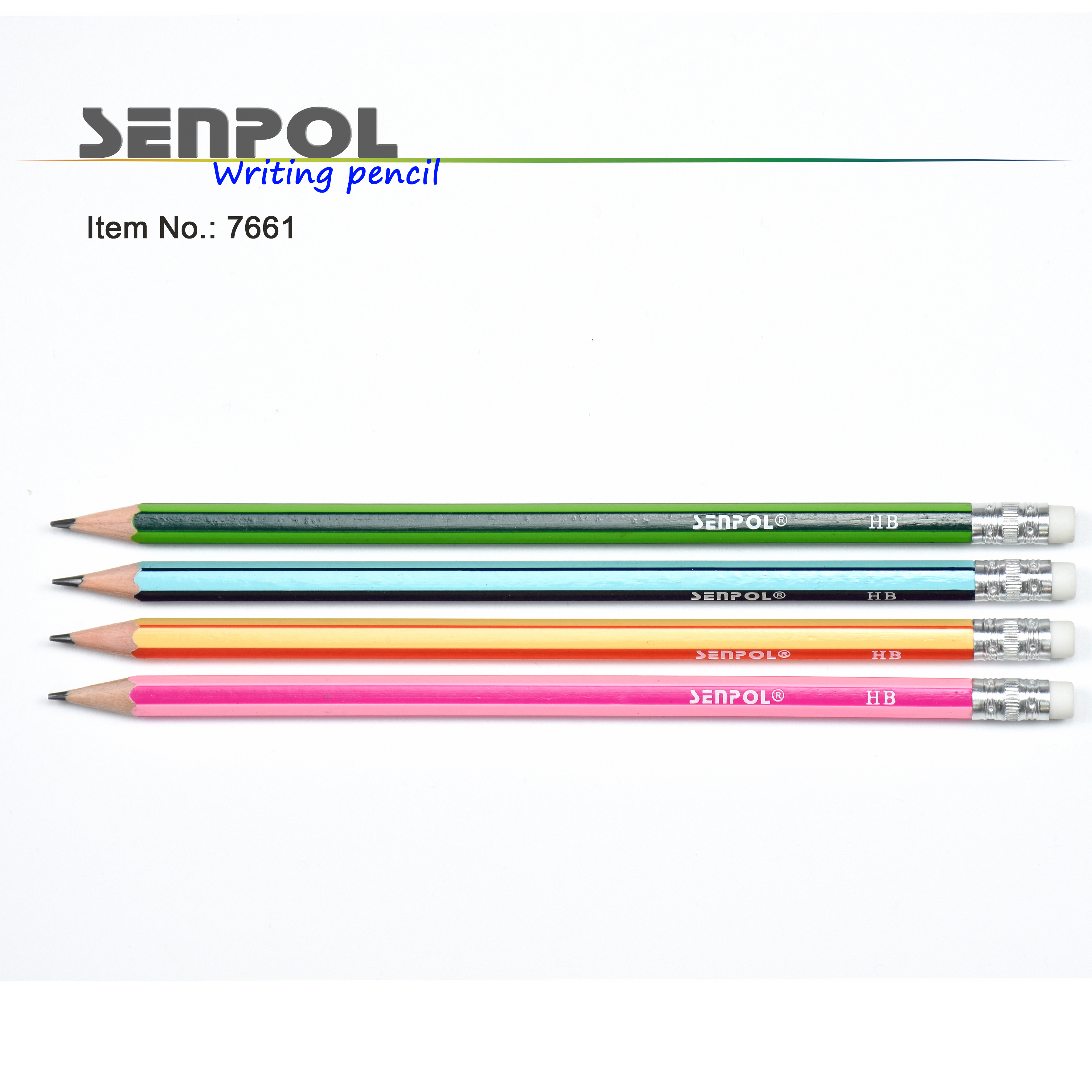graphite HB pencil with eraser